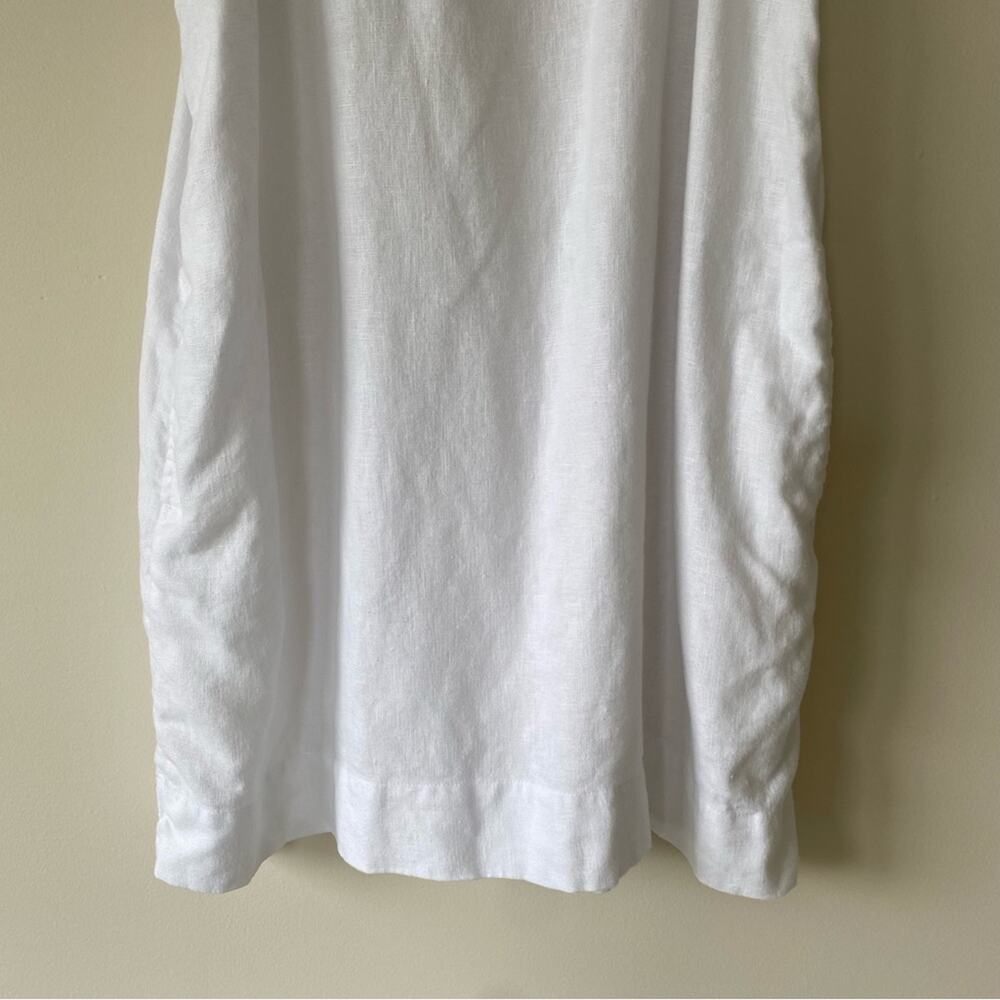 Madewell Embroidered Tank Mini Dress in Linen Eyelet White Size 4 - Picture 4 of 13